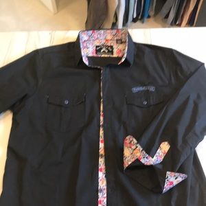 Men’s long sleeve embroidered shirt